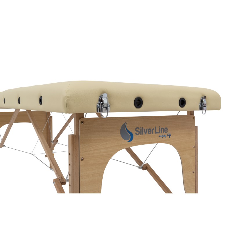 AURORA összecsukható, hordozható masszázságy - forgatható székkel