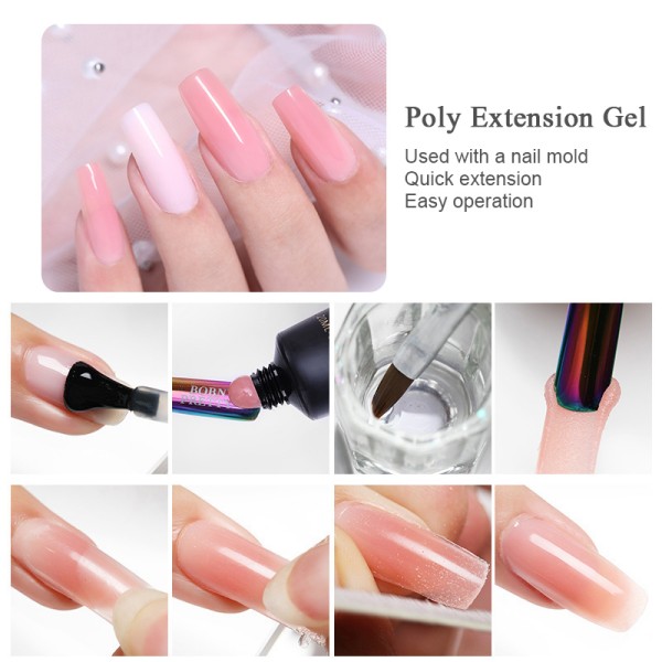 BORN PRETTY Poly Extension gel BP-08 (White) 44493-8