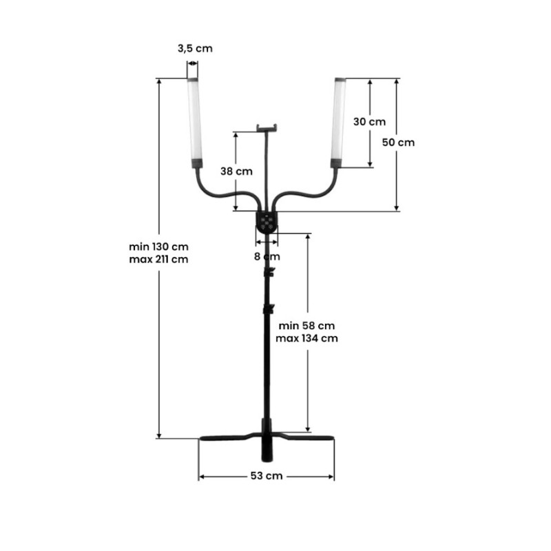 LED lampa - kozmetičko svjetlo AS6603