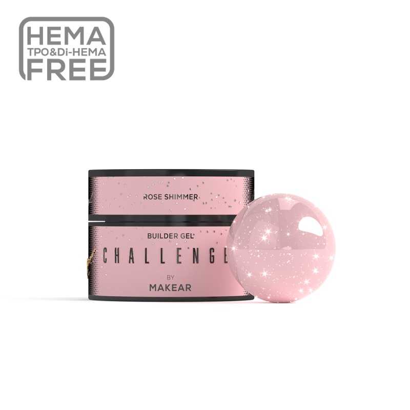 Challengel gradivni gel Shimmer Rose HG14