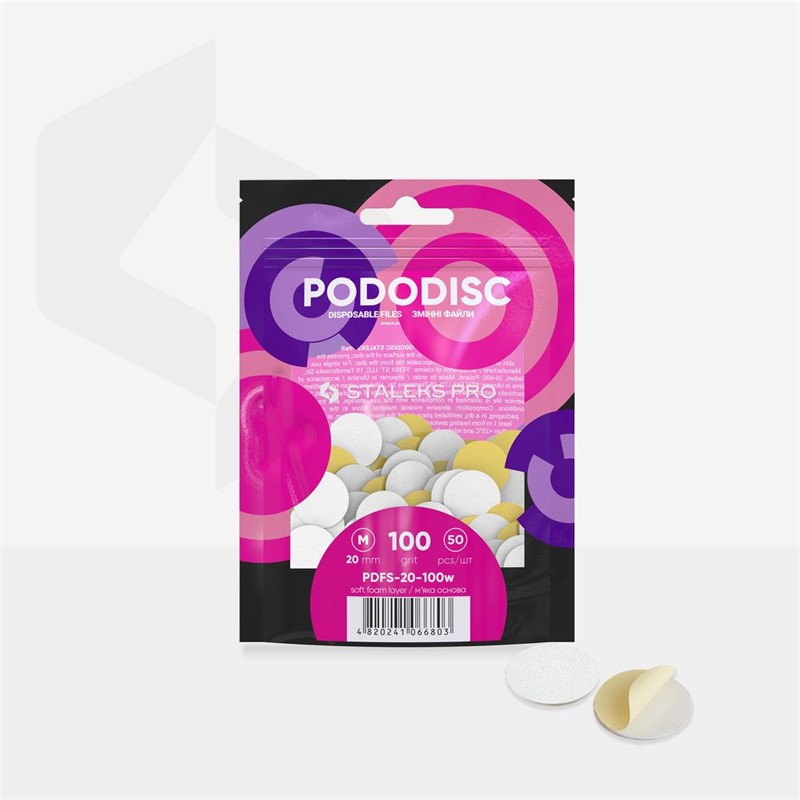 Staleks Pro Expert bijeli zamjenski brusni papir za Pododisc M PDFS-20