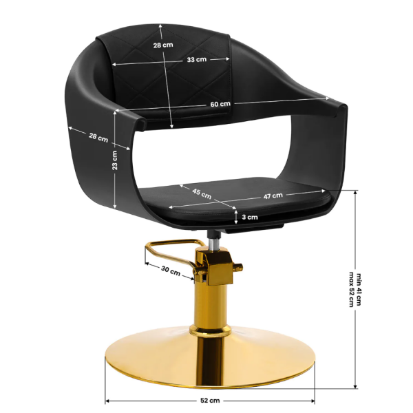 Gabbiano A364 frizerska stolica