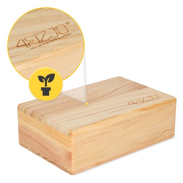 Drvena kocka / blok za jogu FIZJO