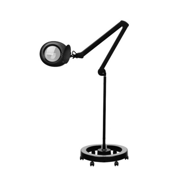 Kozmetička lupa Elegante 6025 črna na stalku