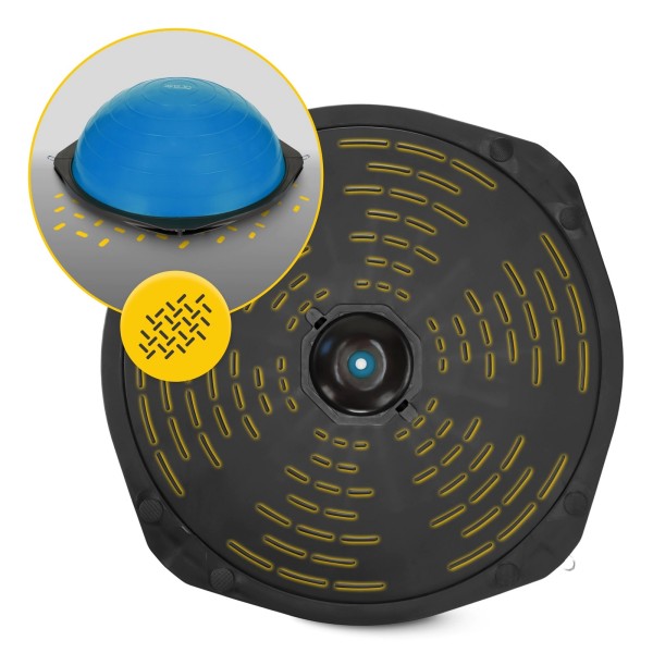 Ravnotežna polulopta s užadima 60cm - plava FIZJO