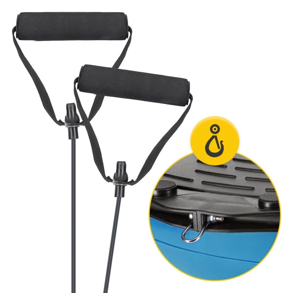 Ravnotežna polulopta s užadima 60cm - plava FIZJO