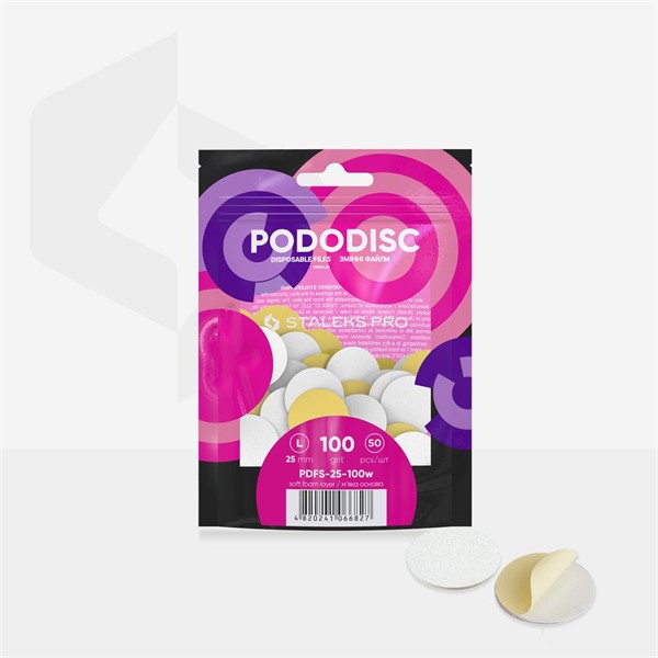 Staleks Pro Expert bijeli zamjenski brusni papir za Pododisc L PDFS-25