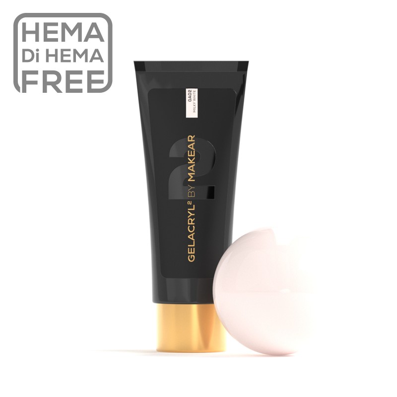 Makear Gelacryl2 Milky White GA02