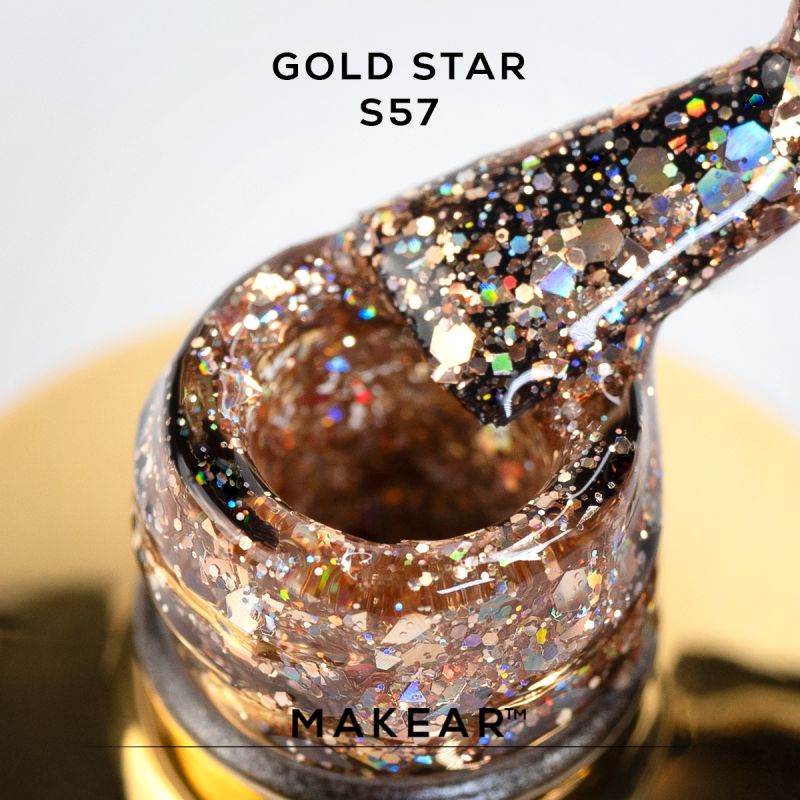 Makear S57 UV Gel Polish Gold Star