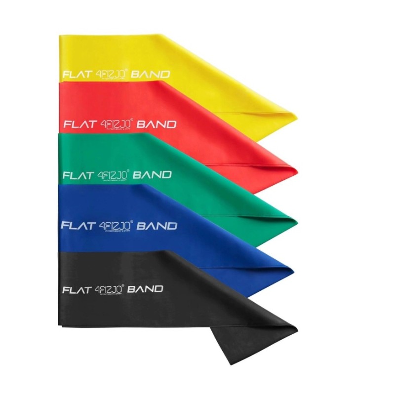 Komplet 5 rehabilitacijskih traka FLAT BAND FIZJO
