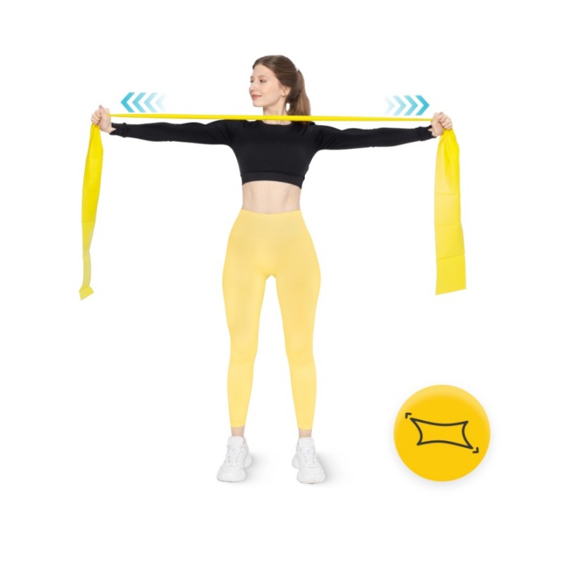 Komplet 5 rehabilitacijskih traka FLAT BAND FIZJO