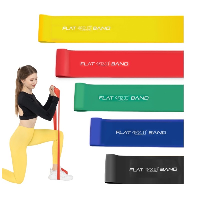 Komplet 5 rehabilitacijskih traka FLAT BAND FIZJO