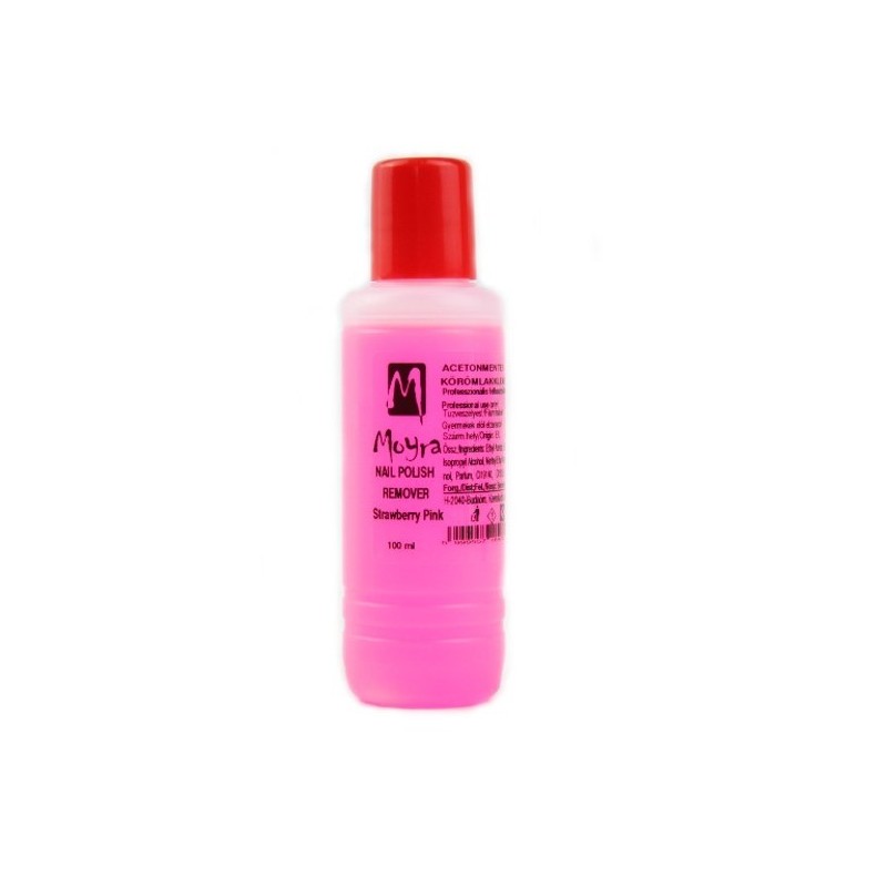 Moyra odstranjivač laka za nokte bez acetona 100ml-jagoda