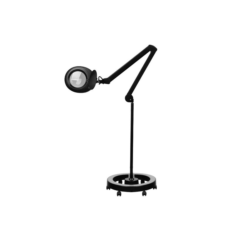 Kozmetička lupa Elegante 6025 črna na stalku