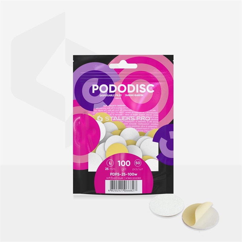 Staleks Pro Expert bijeli zamjenski brusni papir za Pododisc L PDFS-25