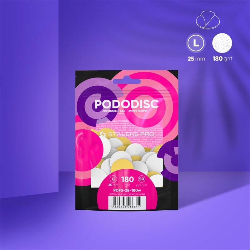 Staleks Pro Expert bijeli zamjenski brusni papir za Pododisc L PDFS-25