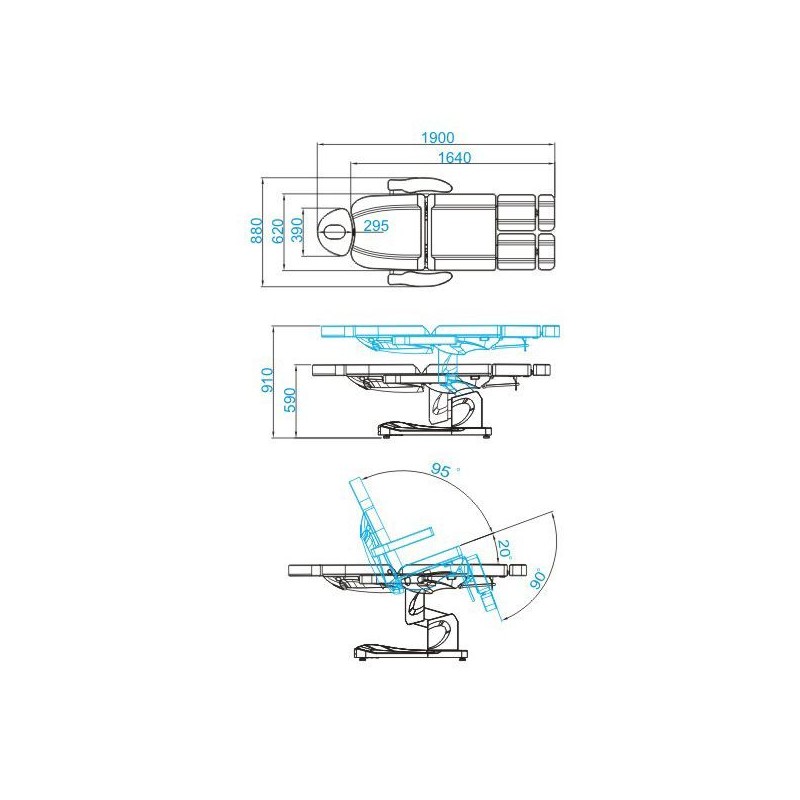 AS109095 kozmetikai elektromos szék