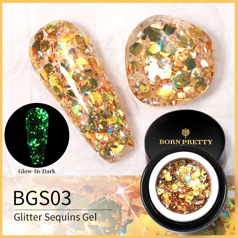 Prozirni gel sa šljokicama 52328-3