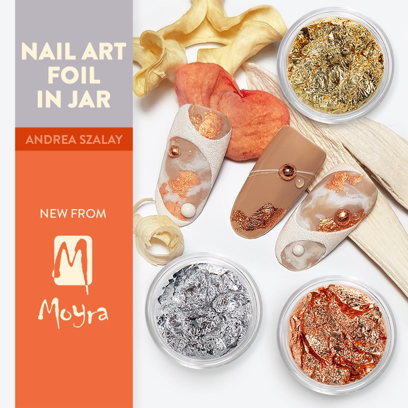 Moyra Nail art folija u teglici br.1 - srebrna