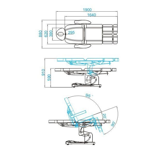 AS109095 kozmetikai elektromos szék