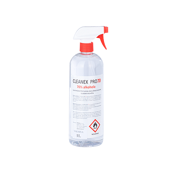 Cleanex Pro 1L, alkoholno sredstvo za čišćenje površina 70%