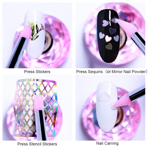 Set silikonskih kistova za Nail Art 5kom - Born Pretty