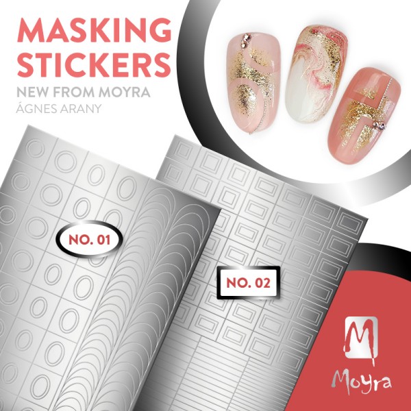 Naljepnice za nokte Moyra - Masking sticker No.1