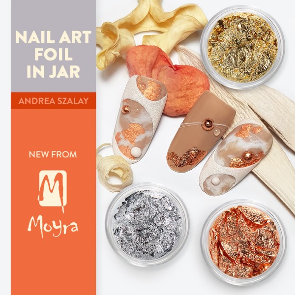 Moyra Nail art folija u teglici br.2 - Zlatna