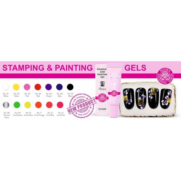 Moyra Stamping and Painting gel Nr.13 Vivid Pink