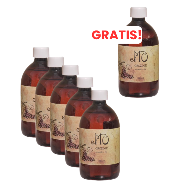 Ulje za masažu Grožđe 5+1 gratis