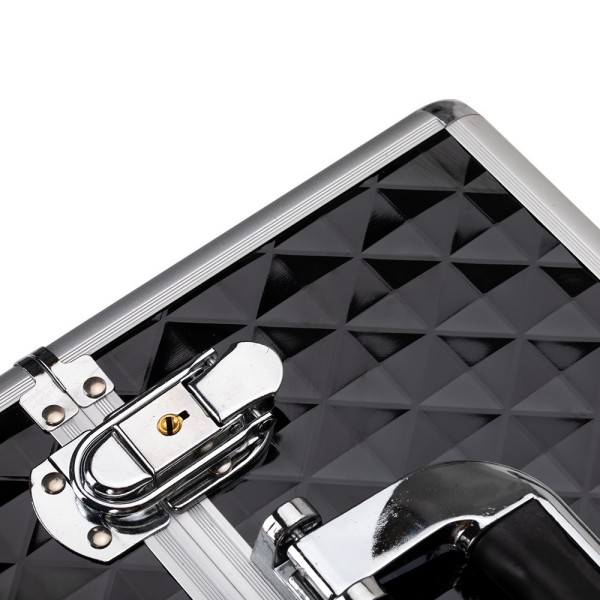 Kozmetični kofer crni - Diamant 3D
