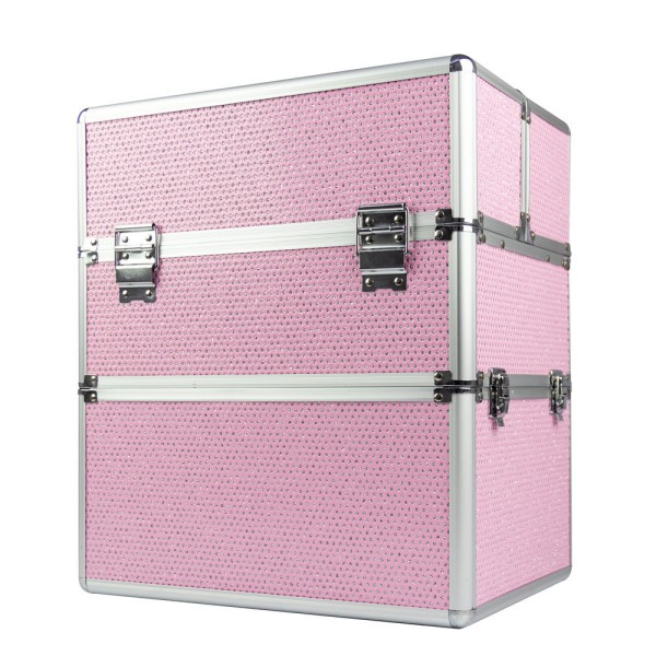 Kozmetički kofer Roza XXL - kristali