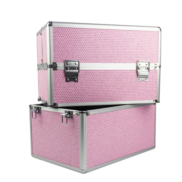 Kozmetički kofer Roza XXL - kristali