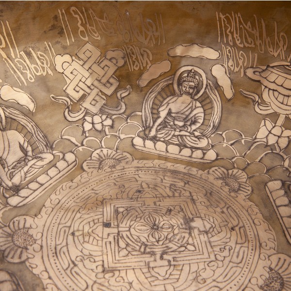 Tibeti meditációs tálca - 28 cm