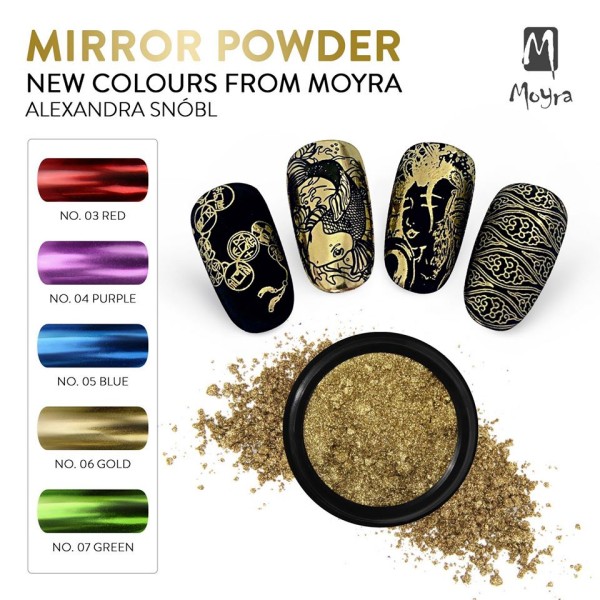 Moyra Mirror powder No.5 - kék