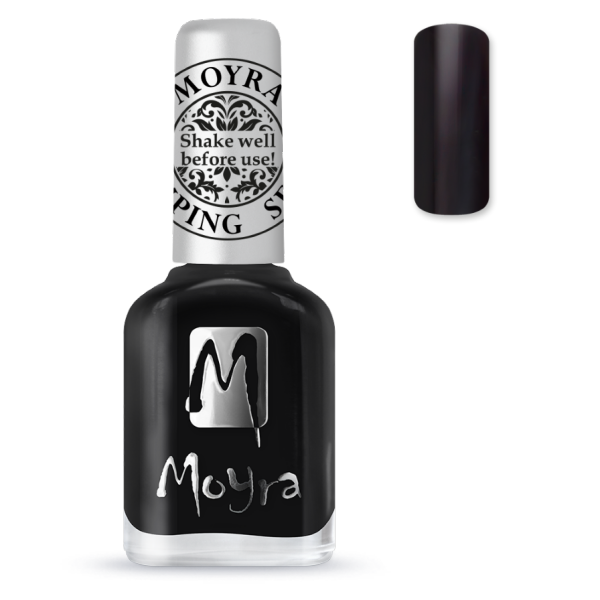 Moyra Stamping Lak SP06 - Fekete 12ml