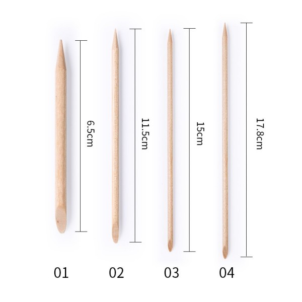 Drveni štapići za manikuru 11,5 CM 48058-2