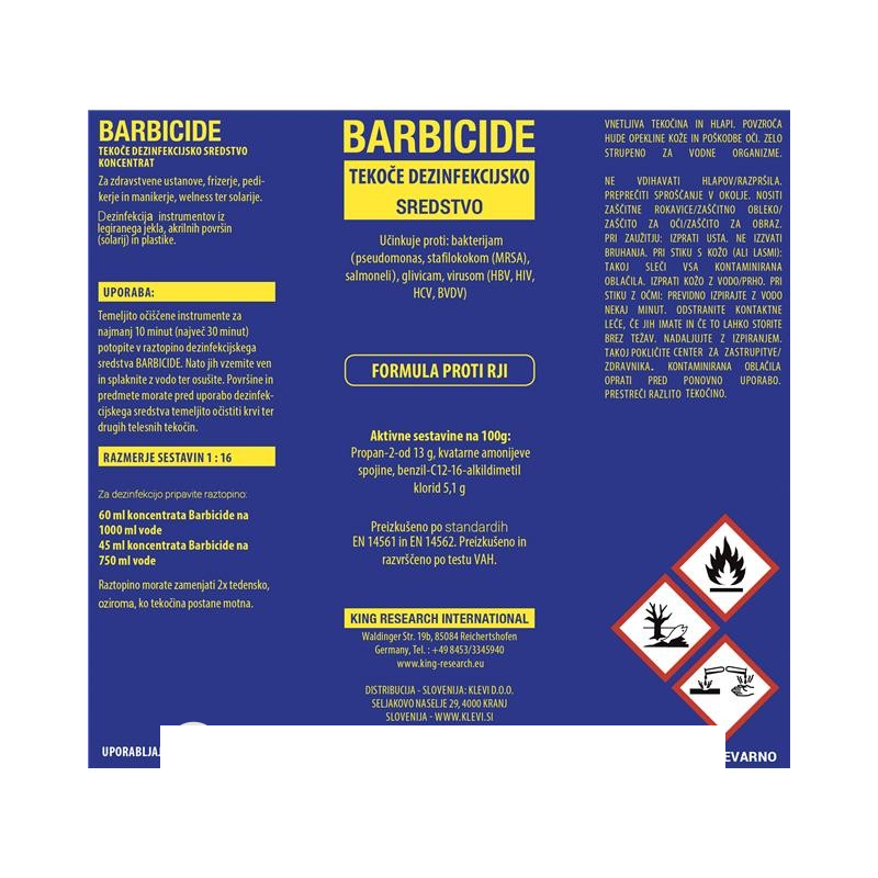 Barbicide dezinfekcijska tekočina- 500ml