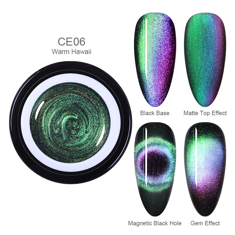 CE06 Warm Hawaii 9D Cat Eye - BORN PRETTY Gel Polish