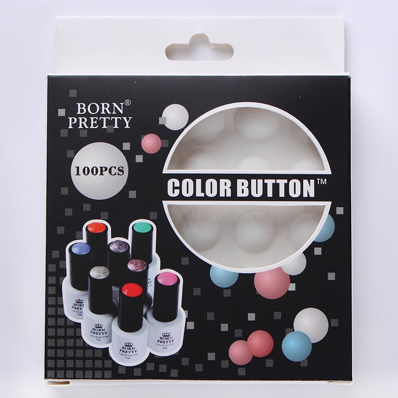 Color Buttons 100kom Clear - Born Pretty
