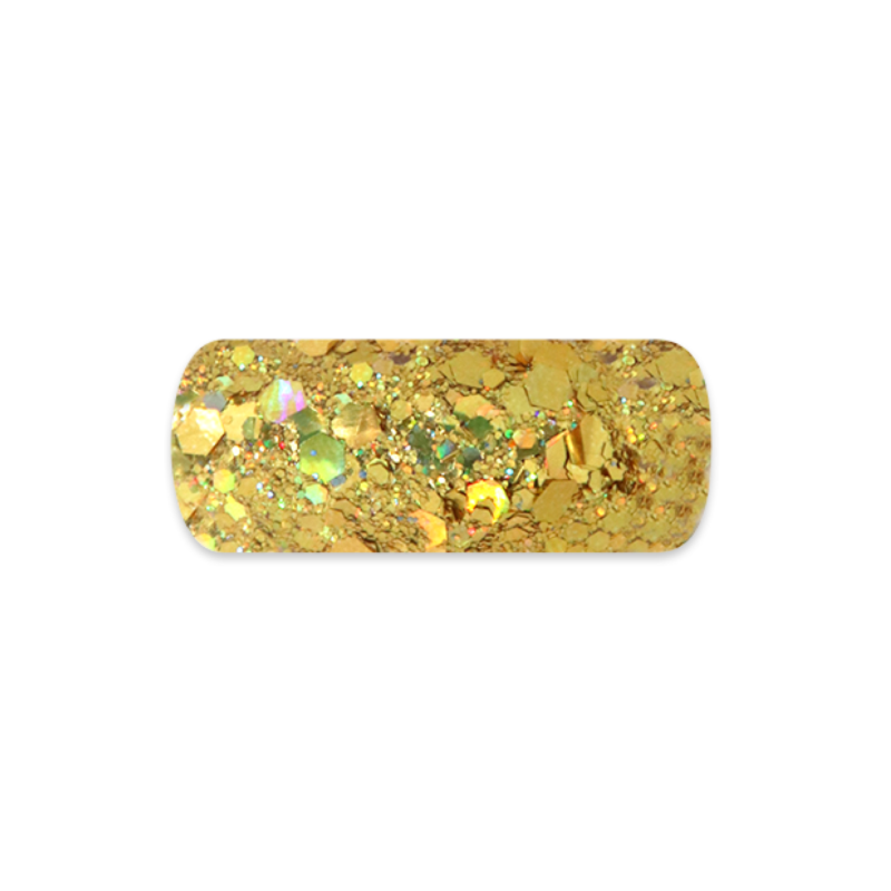 Holo Glitter mix No.7 - Dark gold