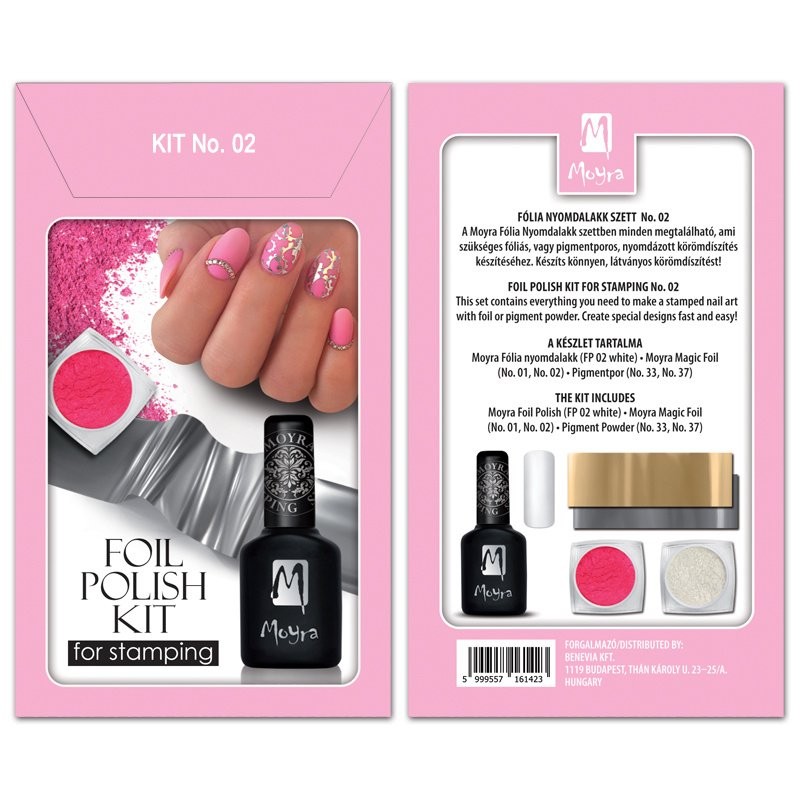 Moyra Foil polish KIT for stamping Nr.02