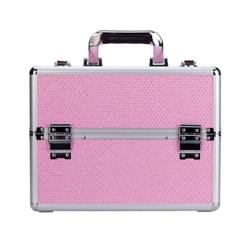 Kozmetični kofer Roza - kristali