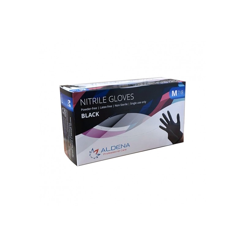 Nitrilne rukavice Aldena 1000 kom - crne