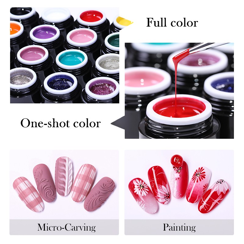 PG01 Black Mirror Paint Gel 3D 2 in 1 - BORN PRETTY