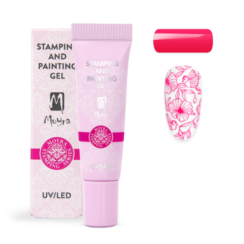 Moyra Stamping and Painting gel Nr.13 Vivid Pink
