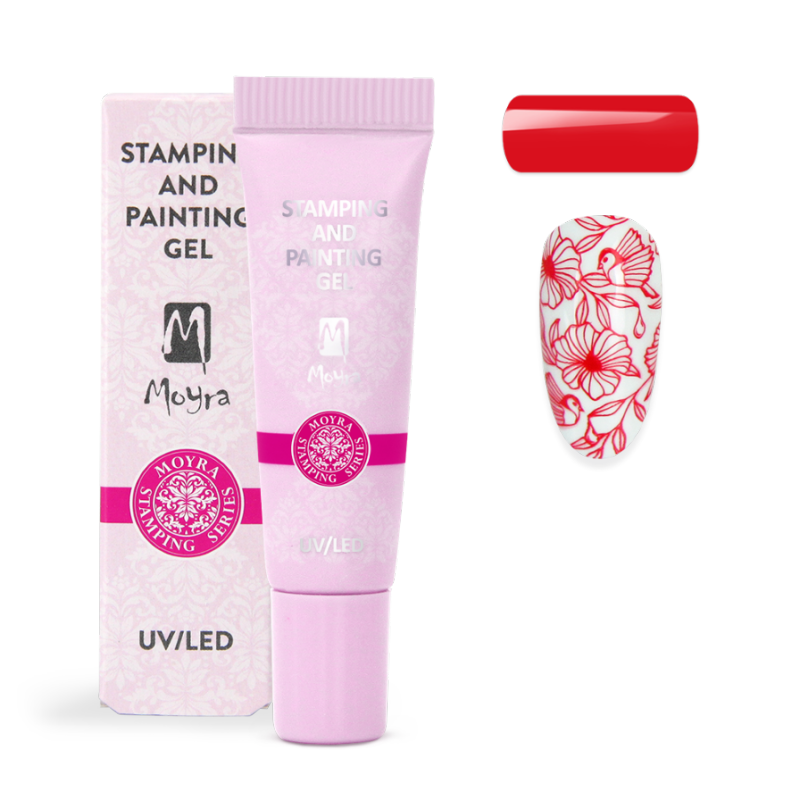 Moyra Stamping and Painting gel Nr.04 Red