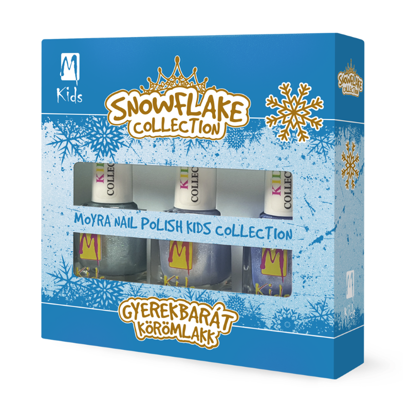 SET Lakova za nokte KIDS - Snowflake Collection