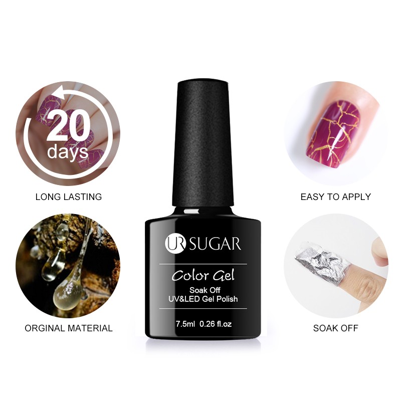 UR02 UR SUGAR Crackle Gel Polish